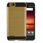 Wholesale ZTE Tempo X N9137 / Avid 4 / Fanfare 3 / Blade Vantage Armor Hybrid Case (Gold)